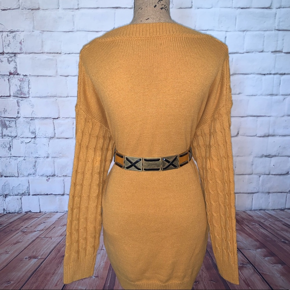 ♥️ SOLD NWOT Drop shoulder knit sweater dress - Picture 6 of 8